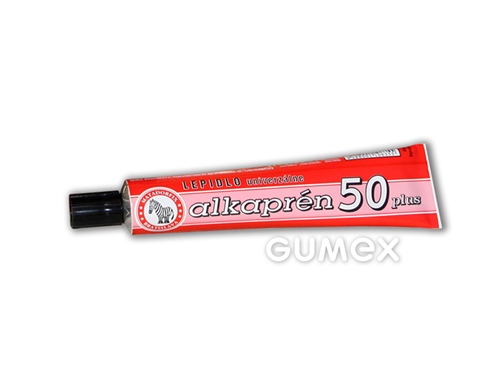 Beztoluenové lepidlo Alkaprén 50 PLUS, lepí nesavé materiály se savými, tuba 50ml, pryž/beton, pryž/kůže, umakart/dřevo